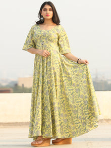 Gulzar Johi - Urave Cut Long Dress With Deep Back - D461F2286