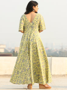 Gulzar Johi - Urave Cut Long Dress With Deep Back - D461F2286
