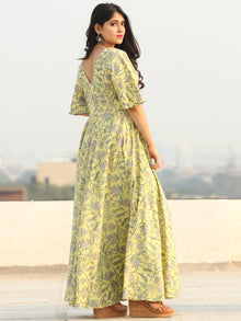Gulzar Johi - Urave Cut Long Dress With Deep Back - D461F2286