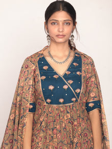 Sanjh Nayab Set Of Anarkali Palazzo Dupatta