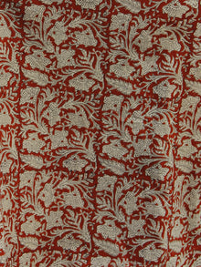 Hand Block Printed Wrap Around Skirt In Maroon Beige Black - S40F000