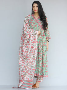 Jashn Pakiza - Set of Kurta Pants & Dupatta - KS13A2187D