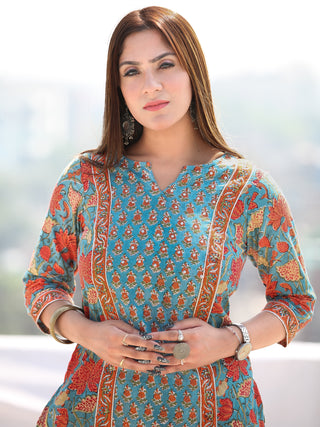 Utsav Samah - Kurta Salwar Pants & Kota Doria Dupatta - KS76D2570D