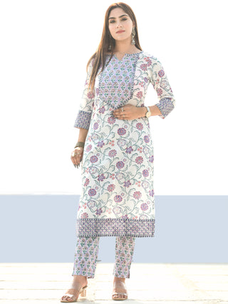 Utsav Sunaina - Kurta Pants & Kota Doria Dupatta - KS47A2589D