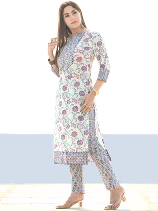 Utsav Sunaina - Kurta Pants & Kota Doria Dupatta - KS47A2589D
