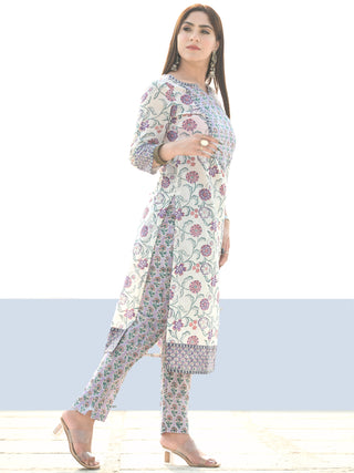Utsav Sunaina - Kurta Pants & Kota Doria Dupatta - KS47A2589D