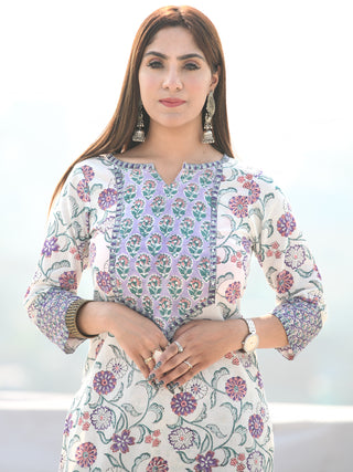 Utsav Sunaina - Kurta Pants & Kota Doria Dupatta - KS47A2589D