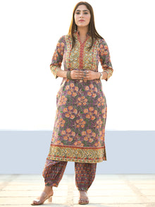 Rutba Palak - Set of Kurta Pants & Dupatta - KS09A2591D