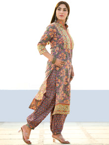 Rutba Palak - Set of Kurta Pants & Dupatta - KS09A2591D