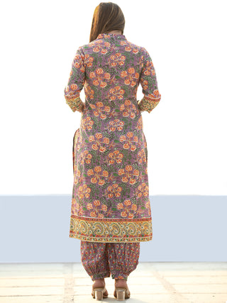 Rutba Palak - Set of Kurta Pants & Dupatta - KS09A2591D