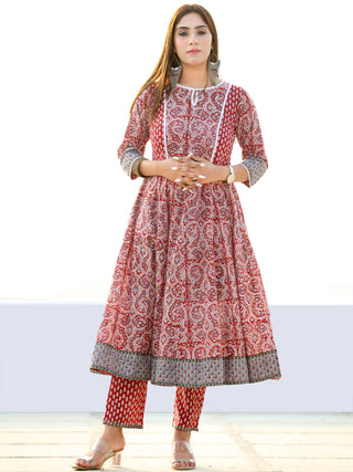Utsav Saiz - Anakarli Kurta Pants & Kota Doria Dupatta - KS13A2569D