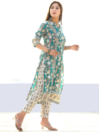 Utsav Rafya - Set of Kurta Pants & Dupatta - KS14E2560D