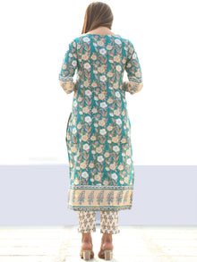 Utsav Rafya - Set of Kurta Pants & Dupatta - KS14E2560D