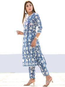 Rutba Aina - Set of Kurta Pants & Dupatta - KS13A2598D