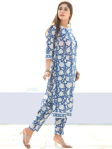 Rutba Aina - Set of Kurta Pants & Dupatta - KS13A2598D