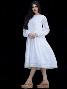 Chandni Raina - Cotton Dobby Midi Dress - D447FP02