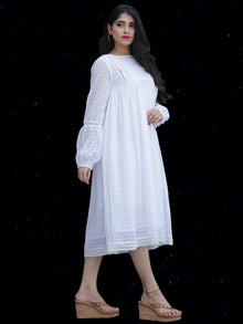 Chandni Raina - Cotton Dobby Midi Dress - D447FP02