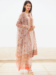 Nayab Afia - Set of Kurta Salwar Pants & Dupatta - KS76F2559D
