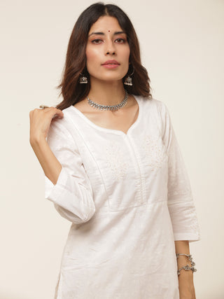 Gulmarg Fiza Set Of Kurta Salwar Pants Dupatta