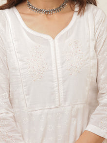 Gulmarg Fiza Set Of Kurta Salwar Pants Dupatta