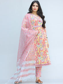 Jashn Gul - Set of Kurta Pants & Dupatta - KS73AXXXD