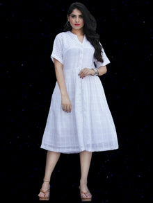 Chandni Aisha - Cotton Dobby Midi Shirt Dress - D448FP03