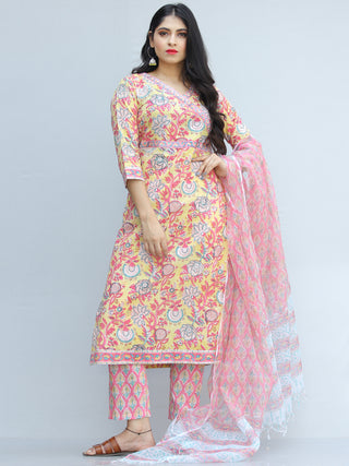 Jashn Gul - Set of Kurta Pants & Dupatta - KS73AXXXD