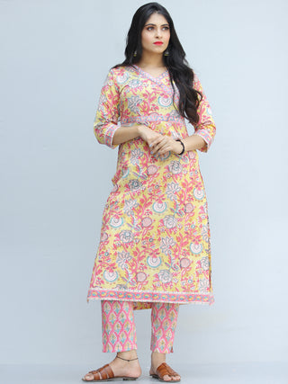 Jashn Gul - Set of Kurta Pants & Dupatta - KS73AXXXD