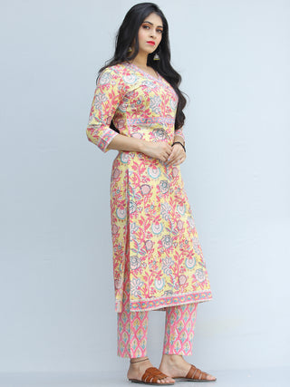Jashn Gul - Set of Kurta Pants & Dupatta - KS73AXXXD