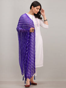 Noor Abida -  Self Embroidered Kurta Pant Set With Leheriya Dupatta - KS112AYYD7