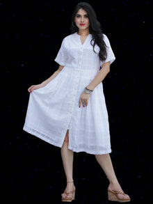 Chandni Aisha - Cotton Dobby Midi Shirt Dress - D448FP03