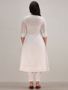 Noor Aizah -  Embroidered Kurta Pant Set With Leheriya Dupatta - KS113AYYD4