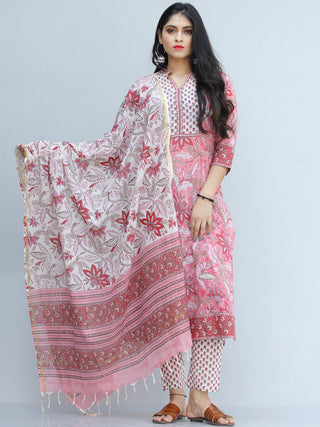 Jashn Gulerana - Set of Kurta Pants & Dupatta - KS03EXXXD