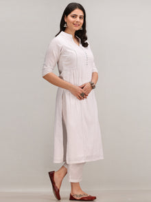 Noor Allen -  Self Embroidered Kurta Pant Set With Leheriya Dupatta - KS114AYYD5