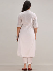 Noor Alema -  Self Embroidered Kurta Pant Set With Leheriya Dupatta - KS114AYYD11