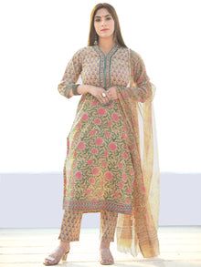 Utsav Mehreen - Kurta Pants & Kota Doria Dupatta - KS59H2585D