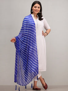 Noor Alema -  Self Embroidered Kurta Pant Set With Leheriya Dupatta - KS114AYYD11