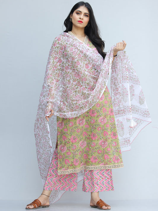 Jashn Parigul - Set of Kurta Pants & Dupatta - KS54C2309D