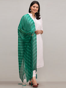 Noor Allen -  Self Embroidered Kurta Pant Set With Leheriya Dupatta - KS114AYYD5