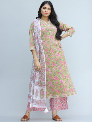 Jashn Parigul - Set of Kurta Pants & Dupatta - KS54C2309D