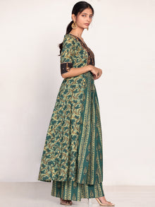 Sanjh Aisha Set Of Anarkali Palazzo Dupatta