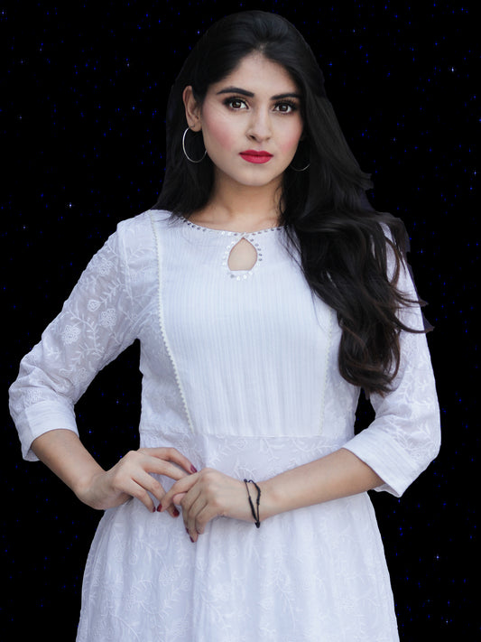 Chandni Sabd - Embroidered Cotton Kurta - KS37PFP02