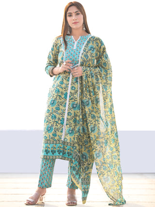 Utsav Fitrat - Kurta Pants & Dupatta - KS61A2580D