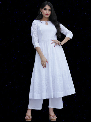 Chandni Sabd - Embroidered Cotton Kurta - KS37PFP02