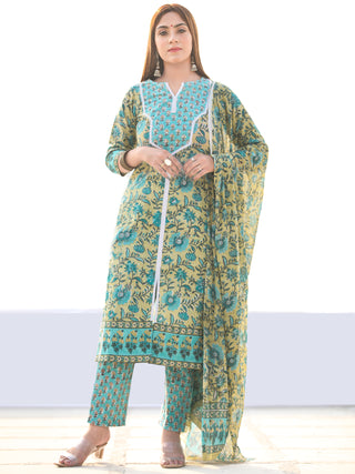 Utsav Fitrat - Kurta Pants & Dupatta - KS61A2580D