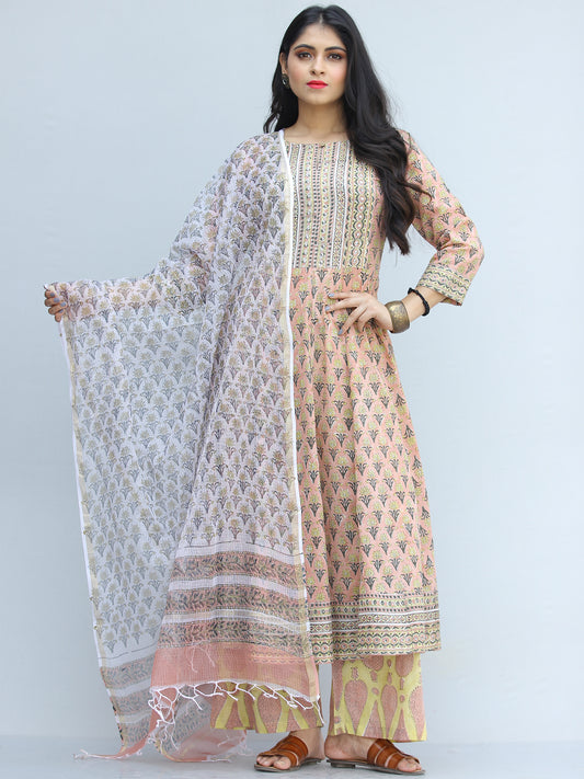 Jashn Nasreen - Set of Kurta Palazzo & Dupatta - KS25C2176D