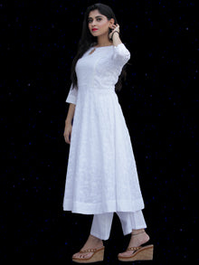 Chandni Sabd - Embroidered  Cotton Kurta Palazzo Set - KS37SFP02