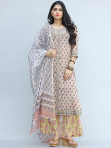 Jashn Azaan - Set of Kurta Palazzo & Dupatta - KS68A2176D