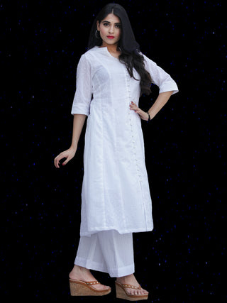 Chandni Hafa - Cotton Dobby Straight Kurta - KS38KFP03