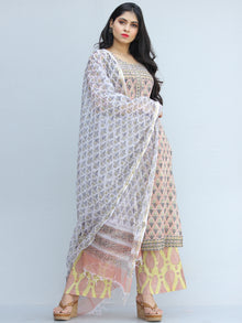 Jashn Azaan - Set of Kurta Palazzo & Dupatta - KS68A2176D